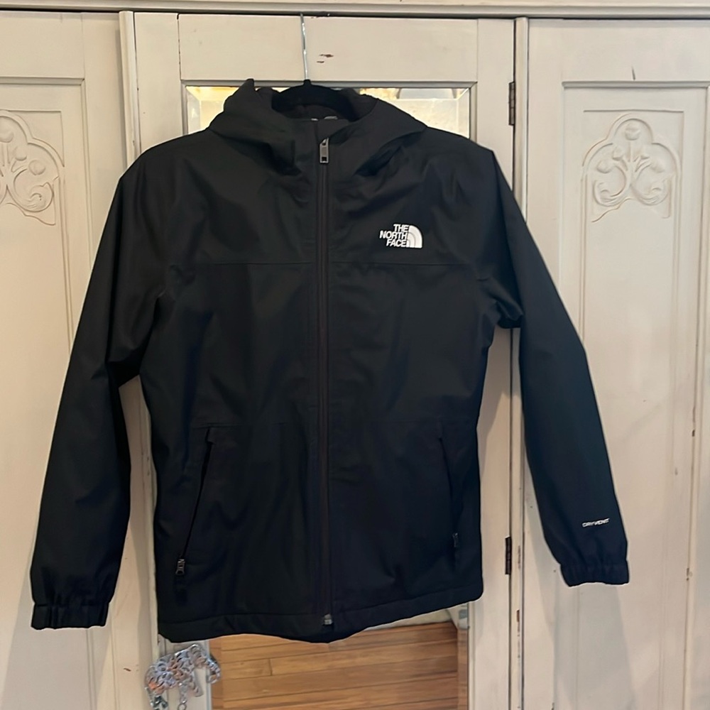 Boys The North Face hooded fleece lined jacket